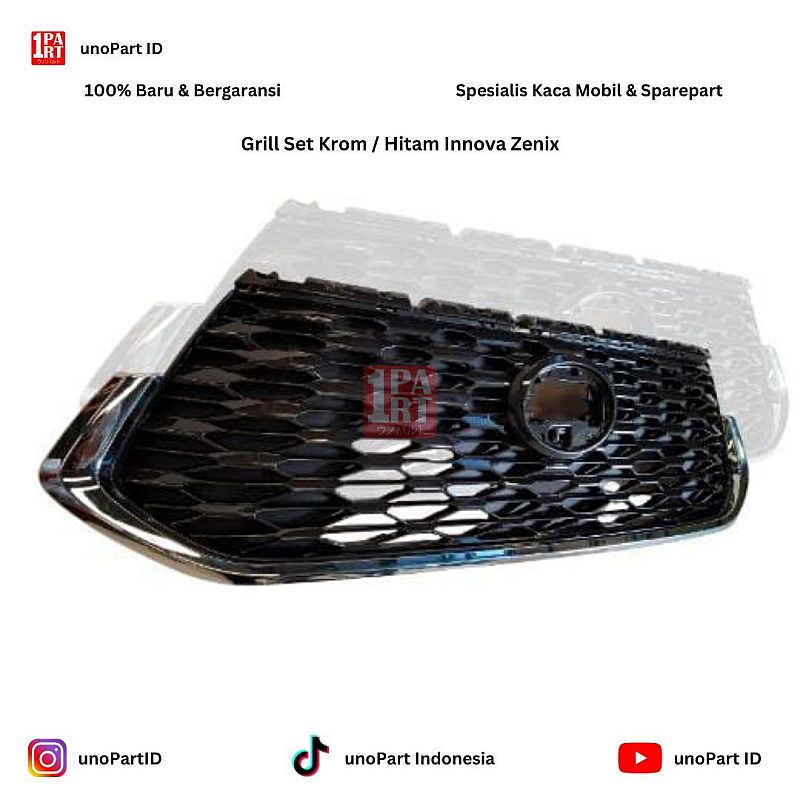 Front Grill Set Toyota Kijang Innova Zenix Part No 53111-VT050 unoPart ID