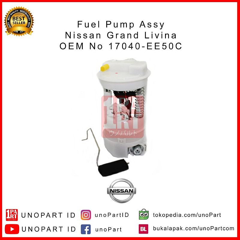 Fuel Pump / Pompa Bensin Assy Komplit Stecker Nissan Livina Grand Livina L10 / Latio SNI KAN OEM 17040-EE50C 17040EE50C - foto 3