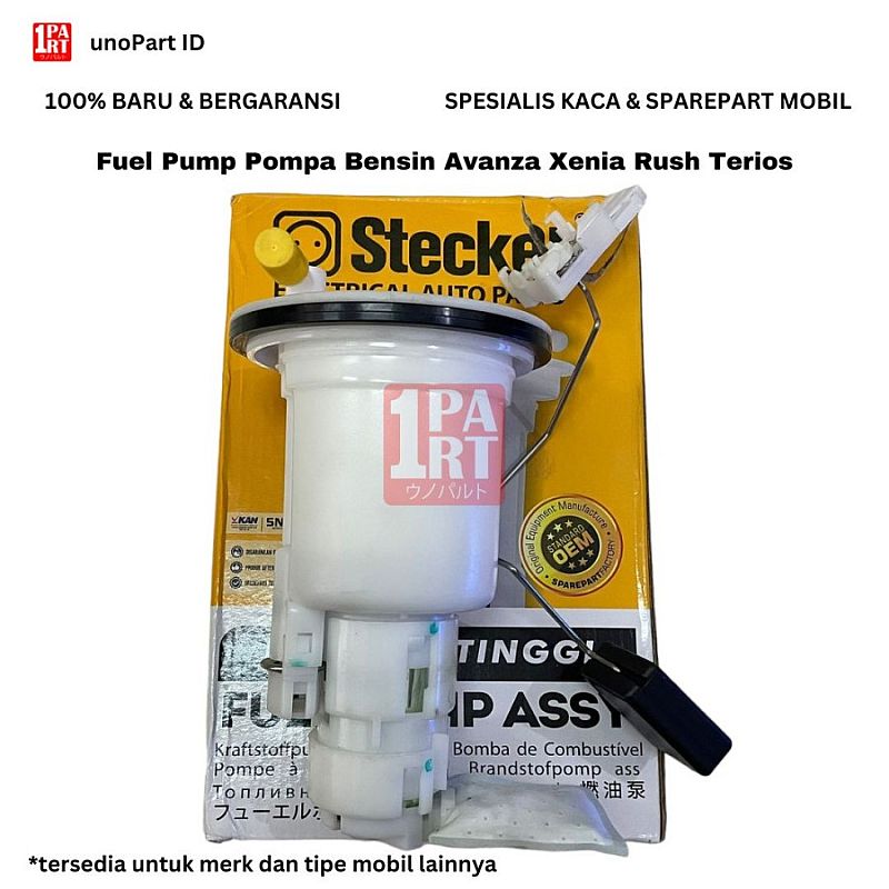 Fuel Pump Pompa Bensin Assy Komplit Stecker Toyota Daihatsu Avanza Xenia Gen1 Gen2 Veloz 04-15 / Rush Terios Konde Gen1 06-17 100% BARU SNI KAN OEM 23100-BZ010 23100BZ010 - foto 4