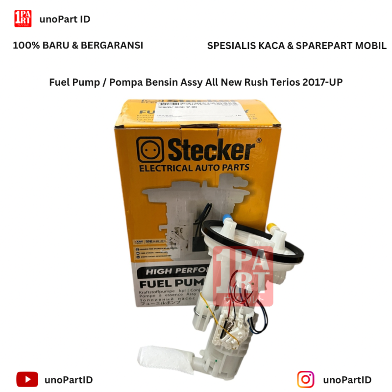 Fuel Pump Pompa Bensin Komplit Assy Stecker Toyota Daihatsu New Rush Terios 2017-ON & Grand Great New Avanza Xenia 15-21 SNI KAN OEM 23210-BZ130 23210BZ130 - foto 2