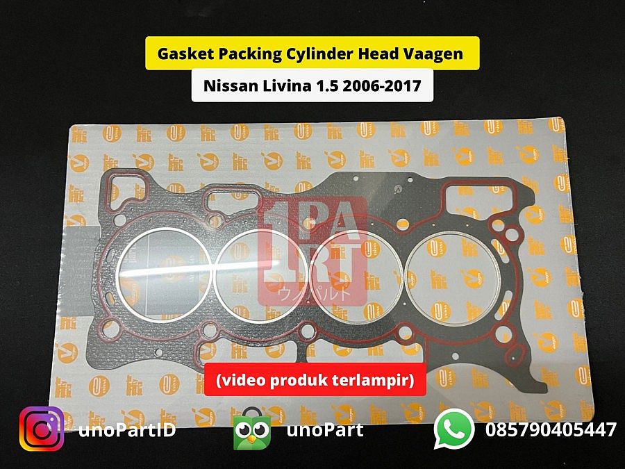 Gasket Packing Paking Cylinder Head Kop Deksel Bahan Plat Vaagen Nissan Livina 1.5 06-17 OEM 11044-BC20A - foto 2