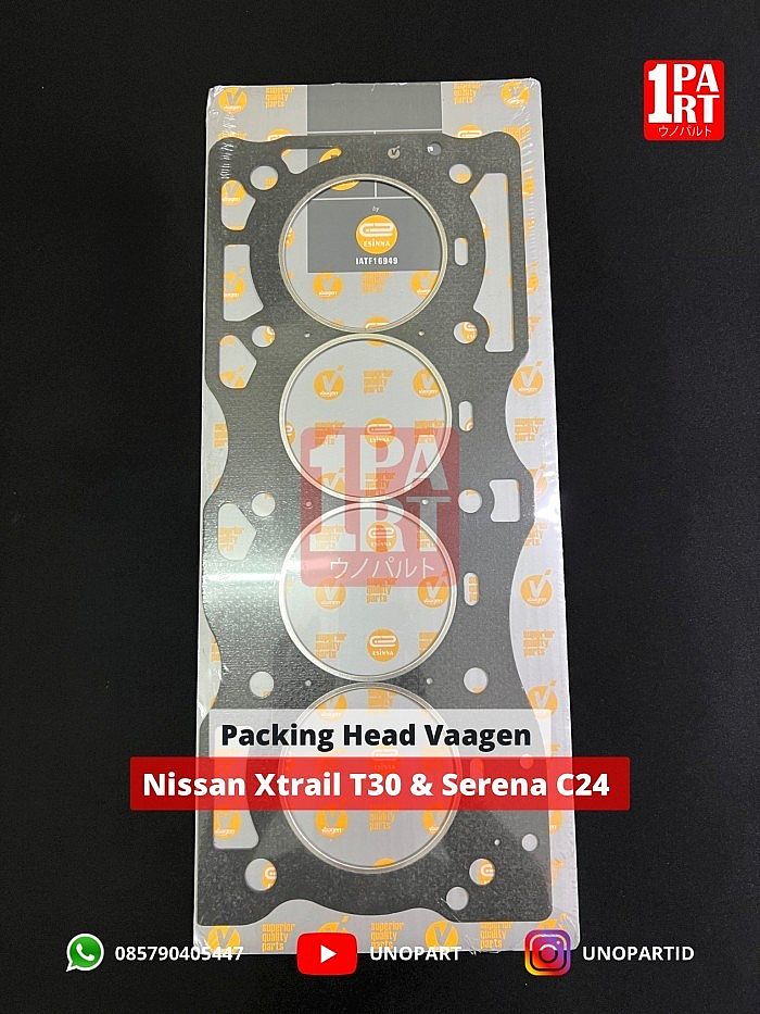 Gasket Packing Paking Cylinder Head Kop Deksel Nissan Serena C24 2004-2011 Plat Vaagen - foto 2