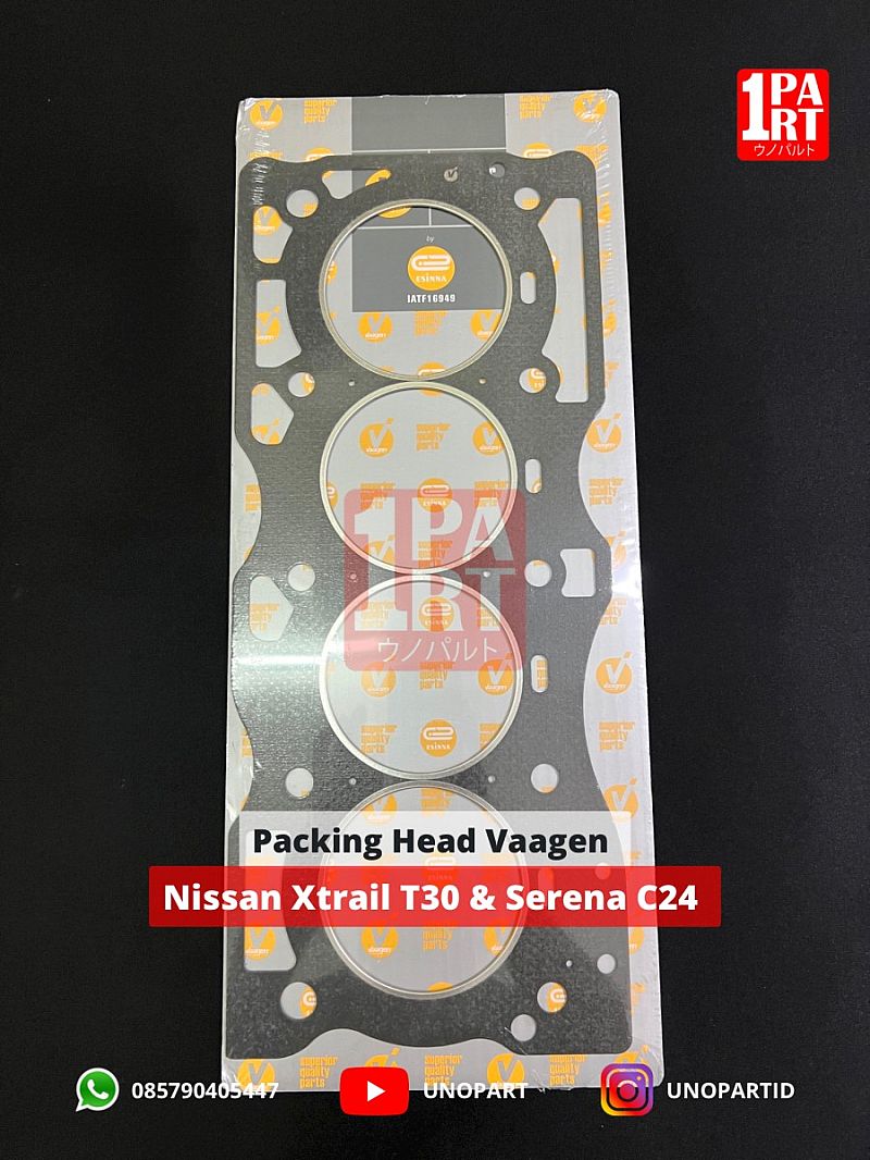 Gasket Packing Paking Cylinder Head Kop Deksel Nissan Xtrail T30 2003-2007 Asbes Vaagen - foto 3