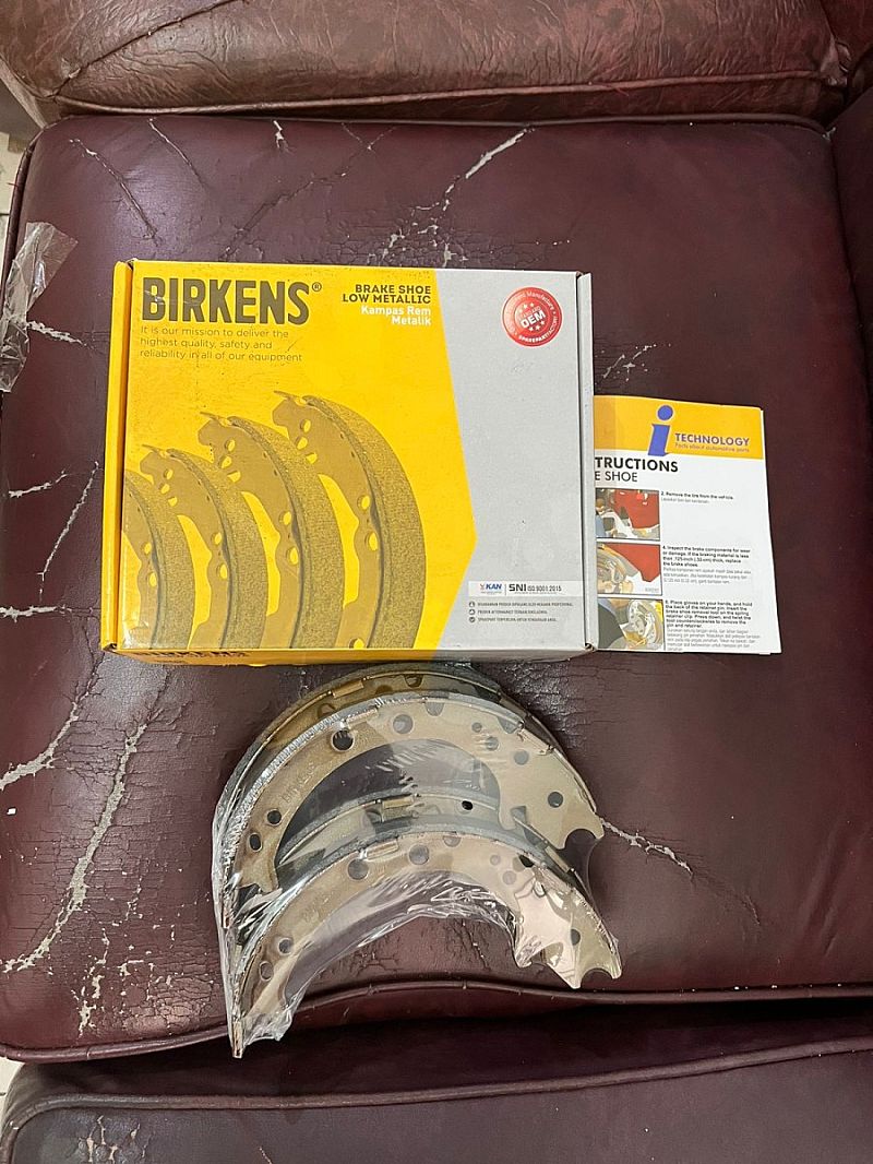 Hand Brake Shoe Kampas Rem Tangan Birkens Honda CR-V CRV Gen 3 Gen 4 RE RM 2007-2016 & Odyssey 14-Ke Atas RC RC1 RC2 SNI KAN OEM 43154-STK-A01 43154STKA01