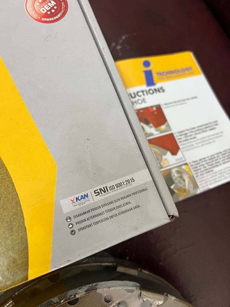 Hand Brake Shoe Kampas Rem Tangan Birkens Honda CR-V CRV Gen 3 Gen 4 RE RM 2007-2016 & Odyssey 14-Ke Atas RC RC1 RC2 SNI KAN OEM 43154-STK-A01 43154STKA01 - foto 4