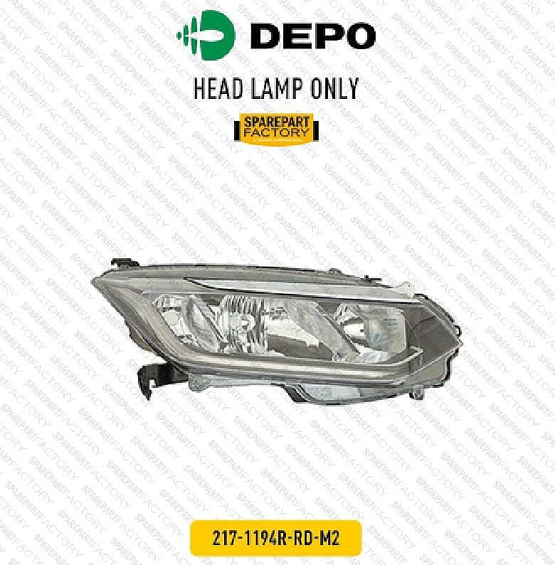 Headlamp / Batok Lampu Depan Honda City GM6 2017-2019 Merk DEPO 217-1194L-RD-M2 / 217-1194R-RD-M2 unoPart ID 1Part - foto 2
