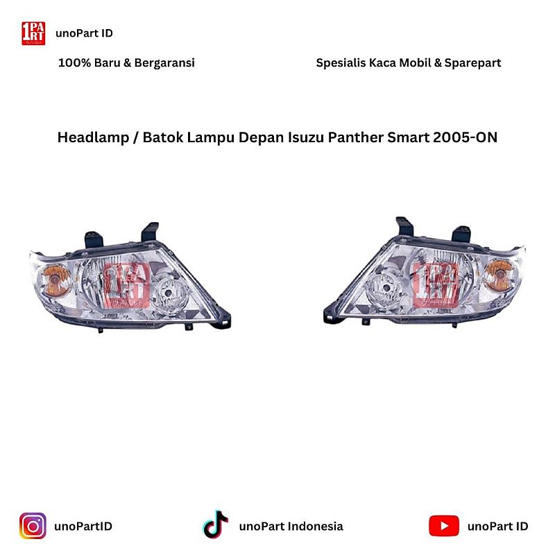 Headlamp / Batok Lampu Depan Isuzu Panther Smart 2005-ON by unoPart ID
