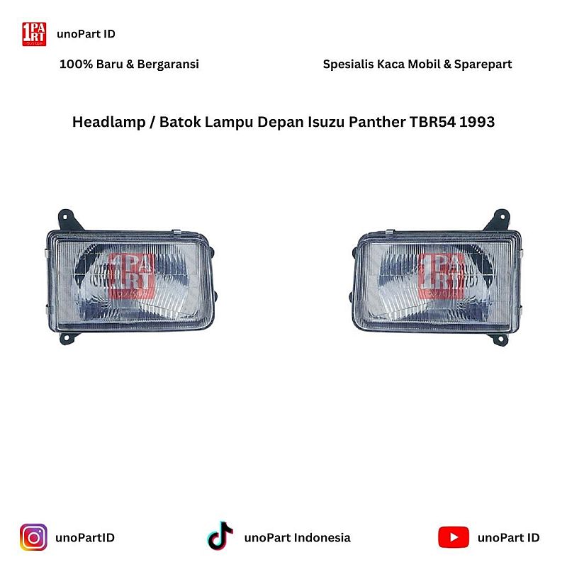 Headlamp / Batok Lampu Depan Isuzu Panther TBR54 1993 by unoPart ID