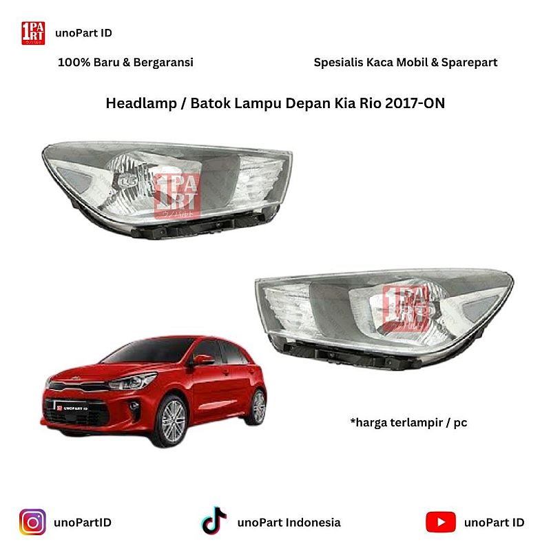 Headlamp / Batok Lampu Depan Kia Rio 2017-ON Merk Depo | unoPart ID