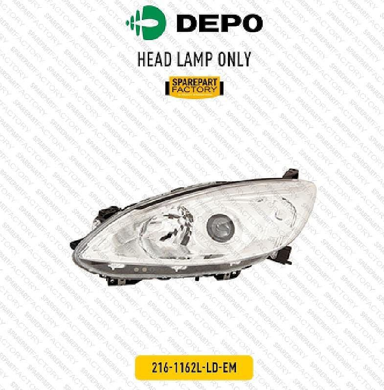 Headlamp / Batok Lampu Depan Mazda 5 Merk DEPO 216-1162L-LD-EM / 216-1162R-LD-EM unoPart ID 1Part - foto 2