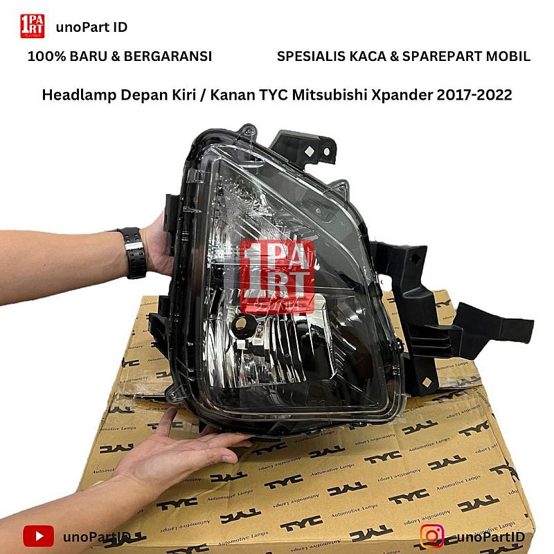 Headlamp / Lampu Mobil Depan Mitsubishi Xpander 2017-2022 Merk TYC