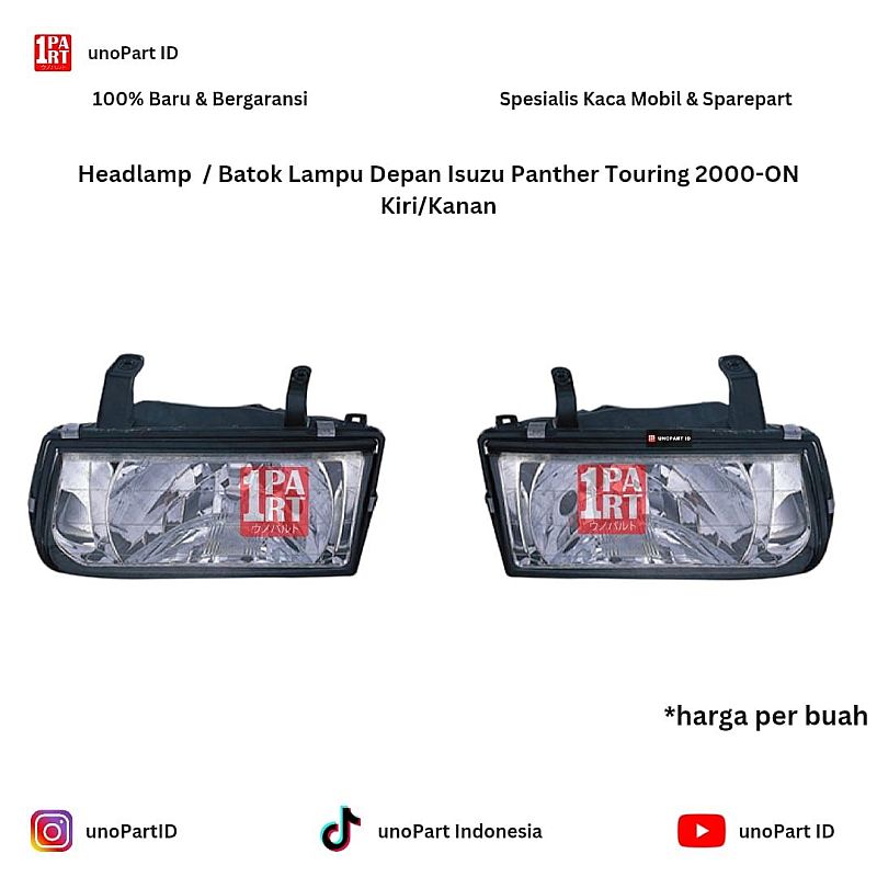 Headlamp / Mika Batok Lampu Depan Mobil Isuzu Panther Touring 2000-ON by unoPart ID