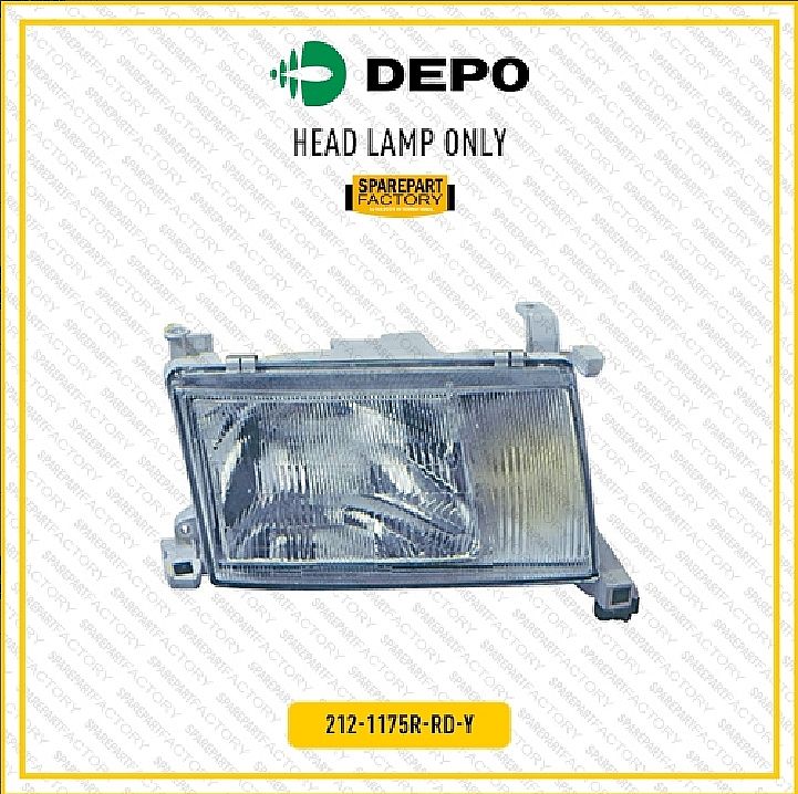 Headlamp / Mika Batok Lampu Depan Toyota Kijang Kapsul 1997-2000 Model Dengan Foglamp Fog Lamp Lampu Kabut 212-1175R-RD-Y 212-1175L-RD-Y - foto 2