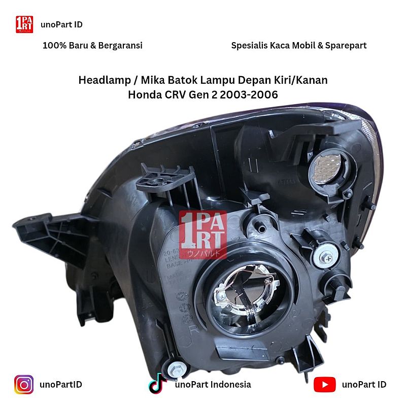 Headlamp / Mika Batok Lampu Depan TYC Honda CRV Gen 2 2002-2006 Kiri/Kanan by unoPart ID Made in Taiwan - foto 2
