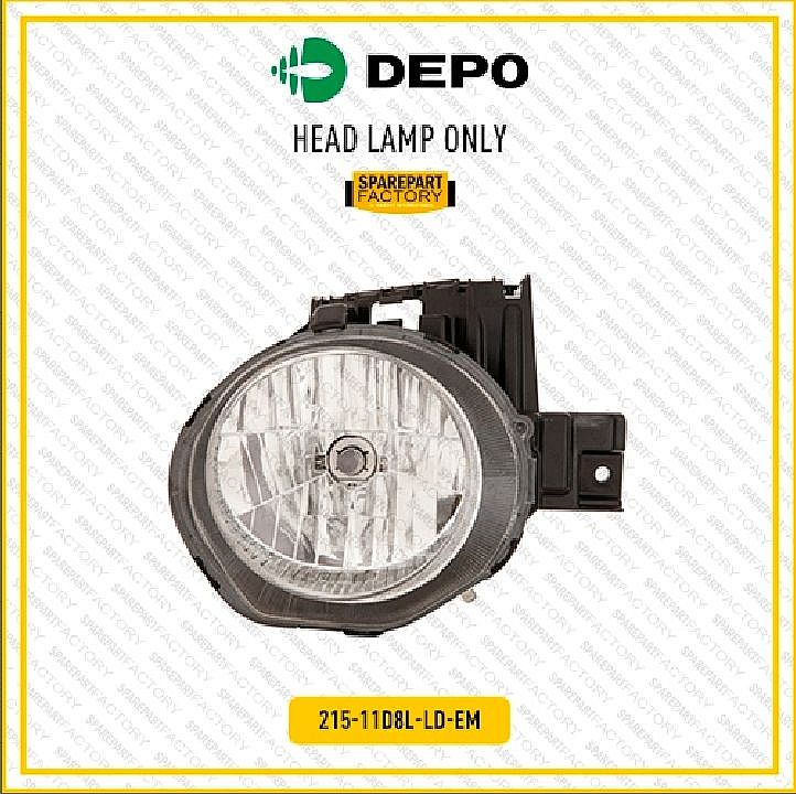 Headlamp Batok Lampu Mika Depan Kiri atau Kanan Depo Nissan Juke 2010-2013 215-11D8L-LD-EM 215-11D8R-LD-EM