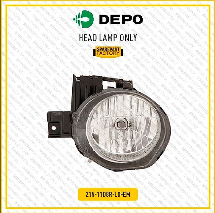 Headlamp Batok Lampu Mika Depan Kiri atau Kanan Depo Nissan Juke 2010-2013 215-11D8L-LD-EM 215-11D8R-LD-EM - foto 2