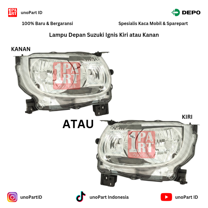 Headlamp Lampu Depan Kiri Atau Kanan Suzuki Ignis