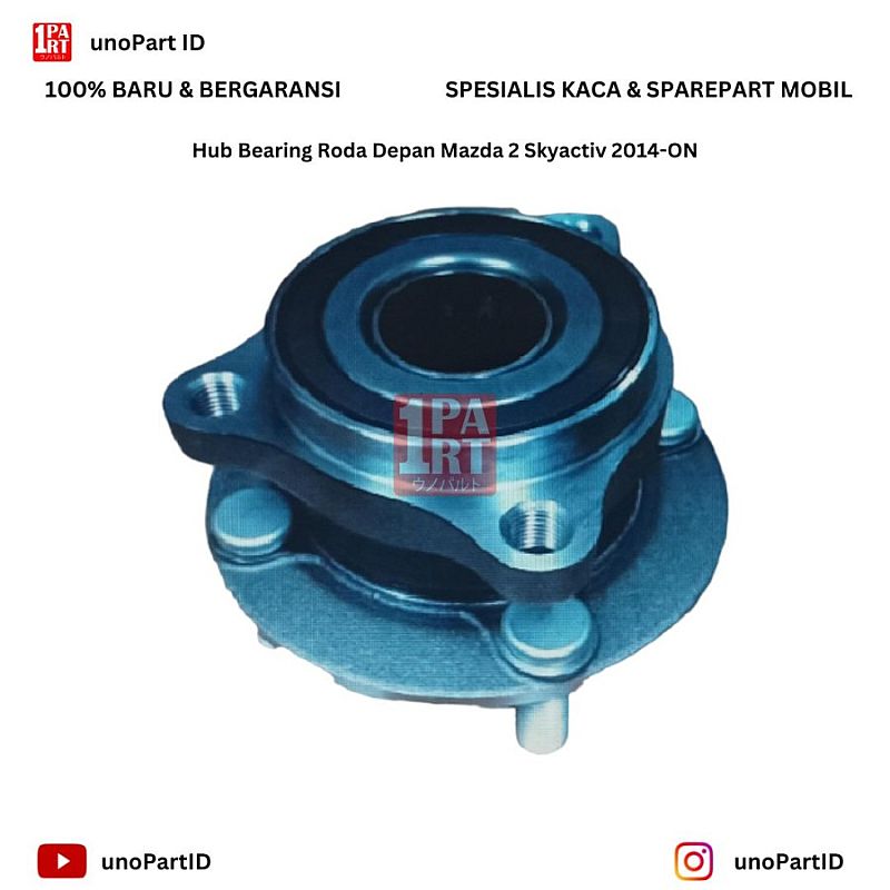 Hub Bearing Roda Depan Mazda 2 Skyactiv 14-ON Unifar unoPart ID - foto 5