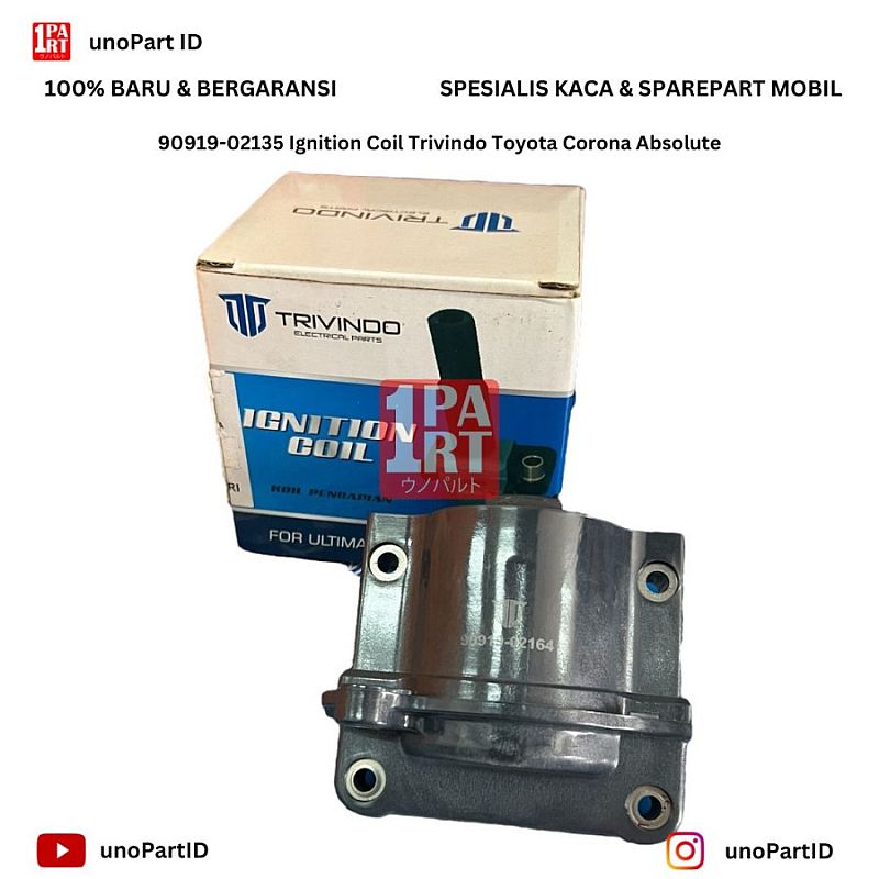 Ignition Coil Toyota Corona Absolute Merk Trivindo Part No 90919-02135 - foto 5