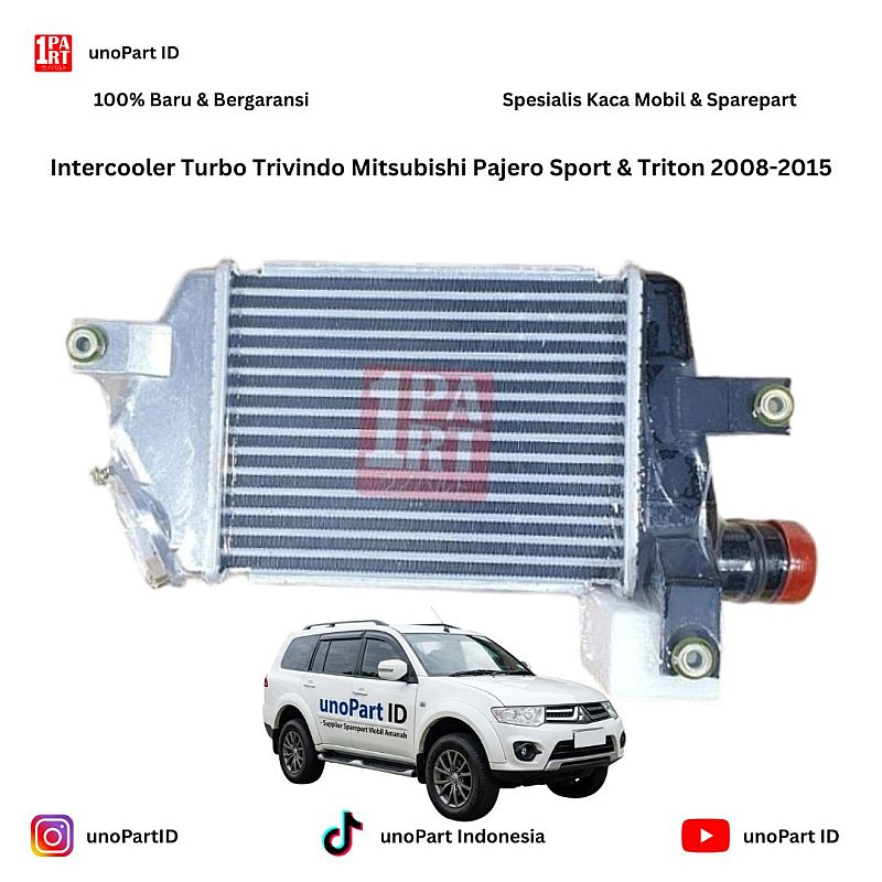 Intercooler Mitsubishi Pajero Sport 2008-2015 & Triton Merk Trivindo Turbo Cooler by unoPart ID - foto 6