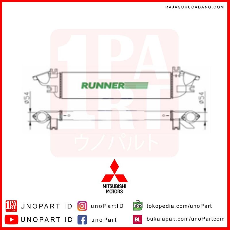 Intercooler Runner Mitsubishi New Pajero Sport 2015-ON Pajero Nangis - foto 2
