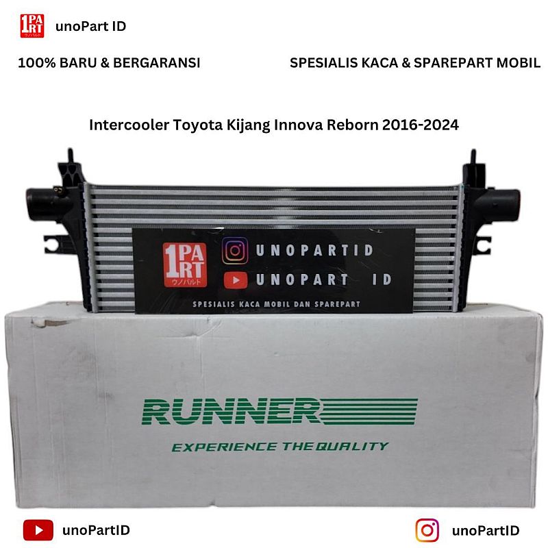 Intercooler Toyota Kijang Innova Reborn 2016-2024 Merk Runner Tebal 50mm by unoPart ID - foto 2