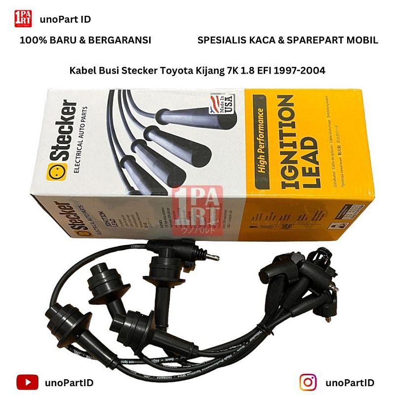 Kabel Busi Coil Cable Cord Stecker Toyota Kijang EFI 1.8 Injeksi SNI KAN OEM 90919-21606 - foto 3