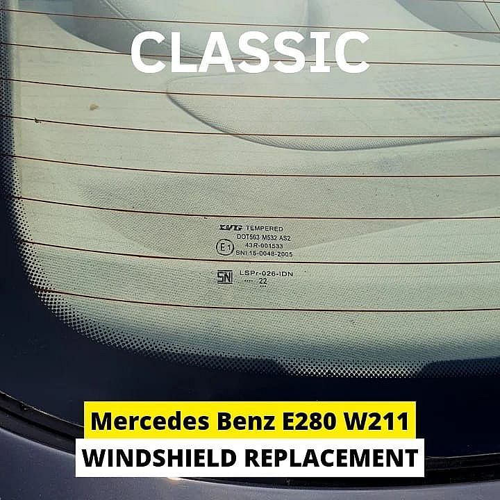 Kaca Belakang + Anti Kabut Mobil Mercedes-Benz E-Class 2002-2009 W211 - foto 4