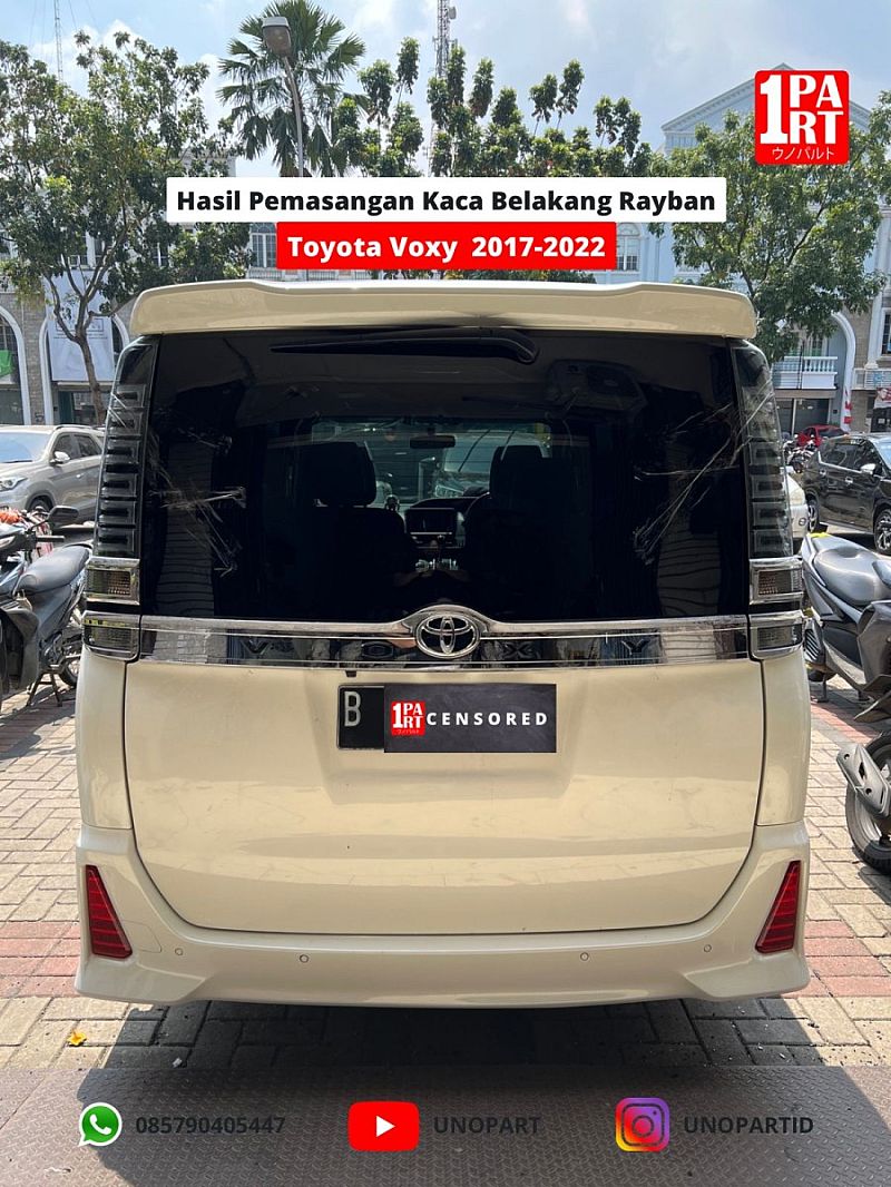 Kaca Belakang + Heater Toyota Voxy 2017- R80 SNI & DOT459 USA - foto 2