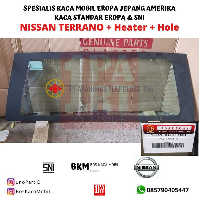 Kaca Belakang Asahimas AGC Nissan Terano Terrano Heater by unoPart - foto 4