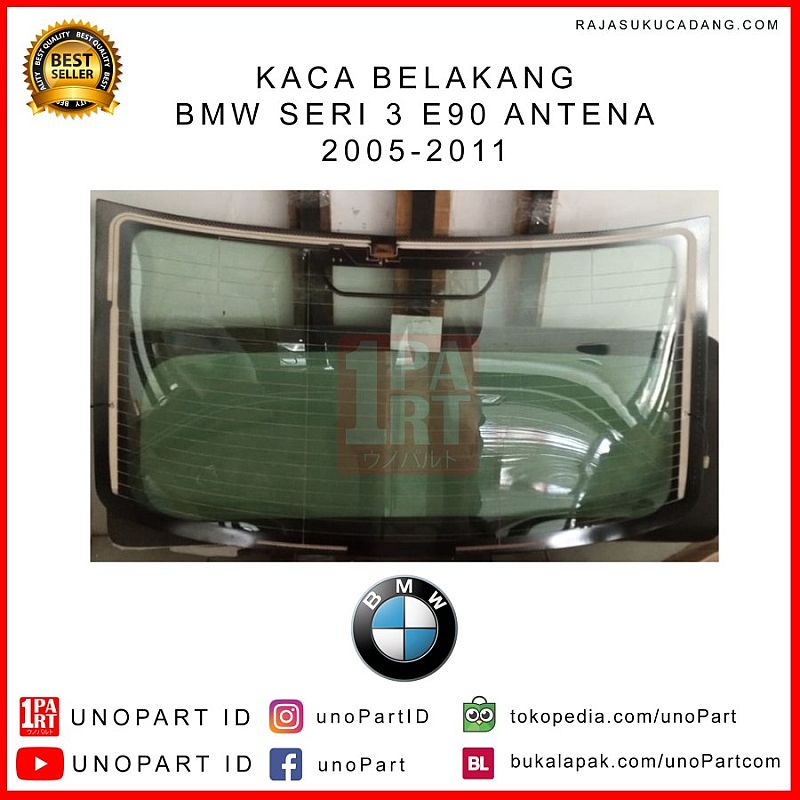 Kaca Belakang BMW Seri 3 E90 Antena SNI DOT459 USA E4 Europe - foto 2