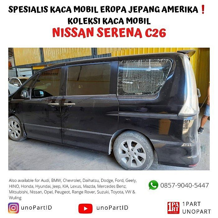 Kaca Belakang dengan Heater Nissan Serena C26 2013-2017 SNI - foto 5