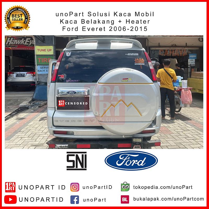 Kaca Belakang Mobil Ford Everest 2004-2015 with Heater - foto 3