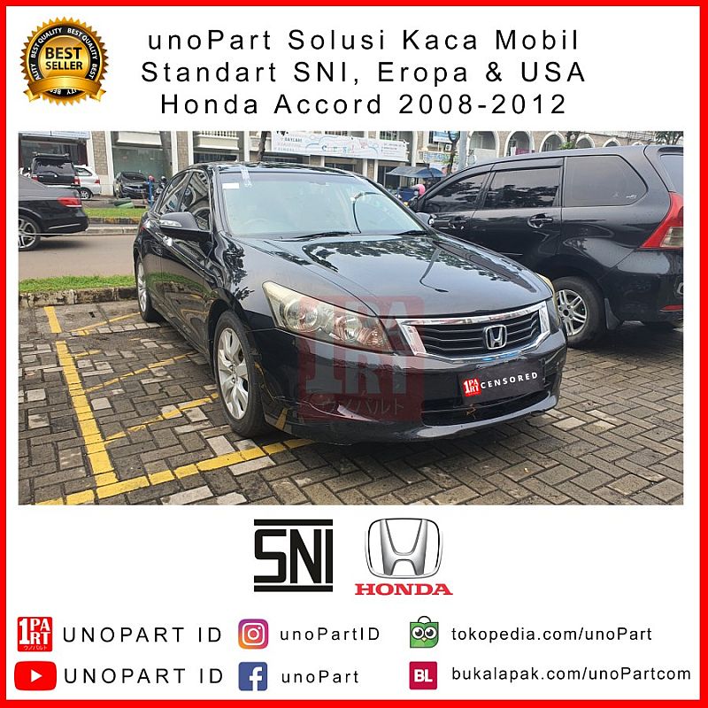 Kaca Belakang Mobil Honda Accord 2008-2012 8th Gen + Heater & Antenna - foto 2