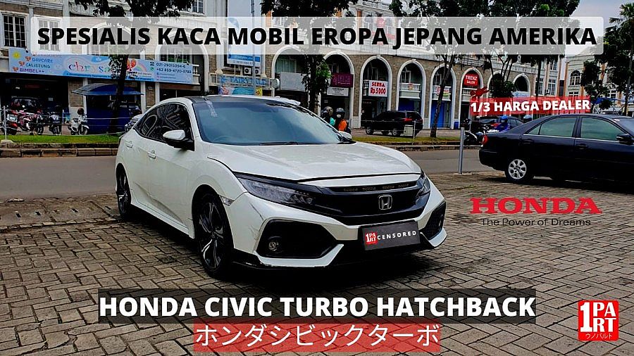 Kaca Belakang Mobil Honda Civic Turbo 2015- with Heater & Antenna - foto 3