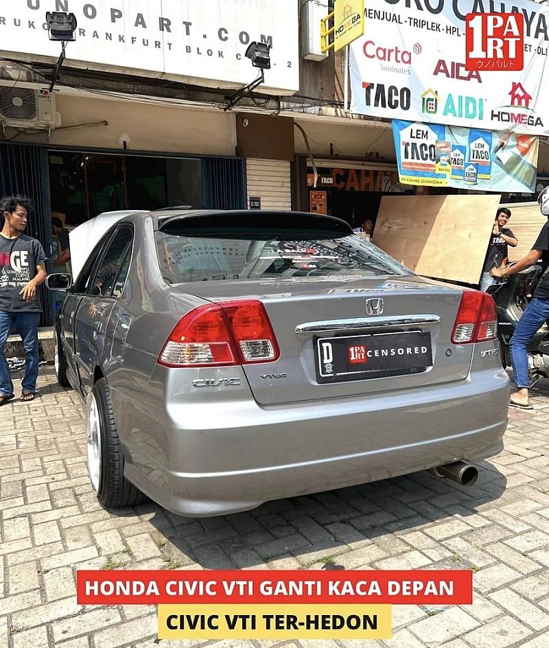 Kaca Belakang Mobil Honda Civic VTIS 2000-2005 with Heater & Antenna - foto 2