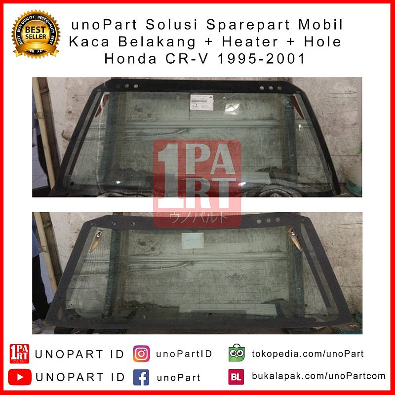Kaca Belakang Mobil Honda CRV 1995-2001 with Heater & Antenna Tempered - foto 3
