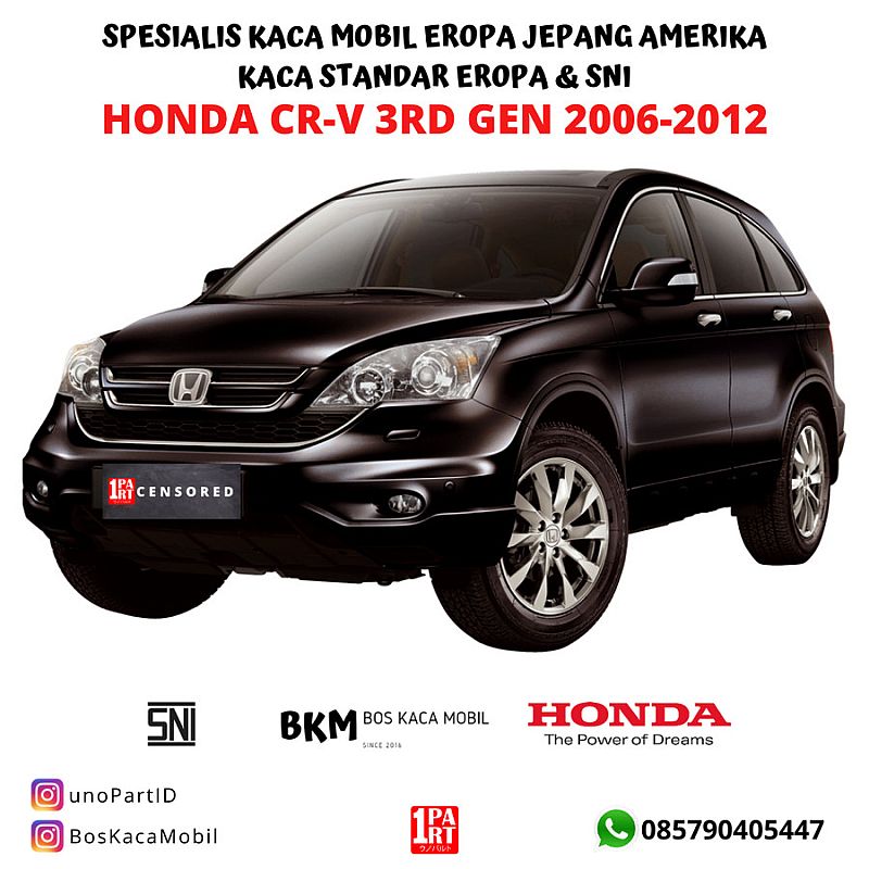 Kaca Belakang Mobil Honda CRV 2007-2011 with Heater Terima Pemasangan - foto 3