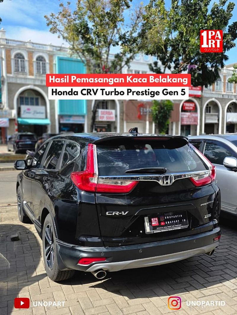 Kaca Belakang Mobil Honda CRV Turbo 2017 with Heater & 1 Lubang Wiper by unoPart ID - foto 5
