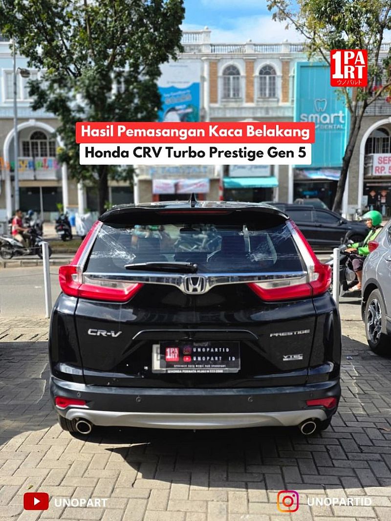 Kaca Belakang Mobil Honda CRV Turbo 2017 with Heater & 1 Lubang Wiper by unoPart ID - foto 6