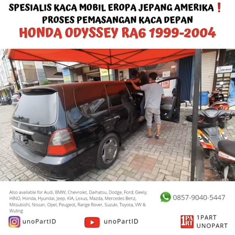 Kaca Belakang Mobil Honda Odyssey 1999-2003 2nd Gen RA6-RA9 SNI - foto 4