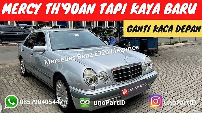 Kaca Belakang Mobil Mercedes-Benz E-Class 1995-2002 W210 Terima Pasang - foto 2