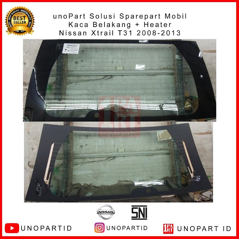Kaca BELAKANG Mobil Nissan Xtrail 2008-2013 T31 Original Replacement - foto 2