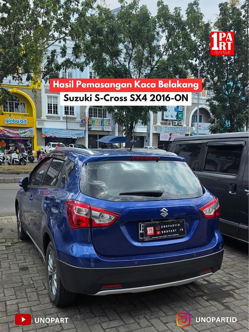 Kaca Belakang Mobil Suzuki SX4 S-Cross 2016-ON + Anti Kabut Terima Pemasangan by unoPart ID - foto 2