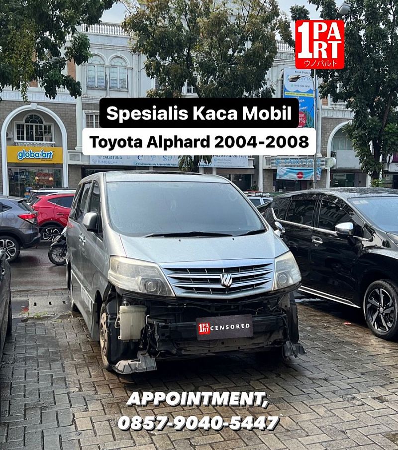 Kaca Belakang Mobil Toyota Alphard 02-07 Hitam Heater SNI DOT - foto 2