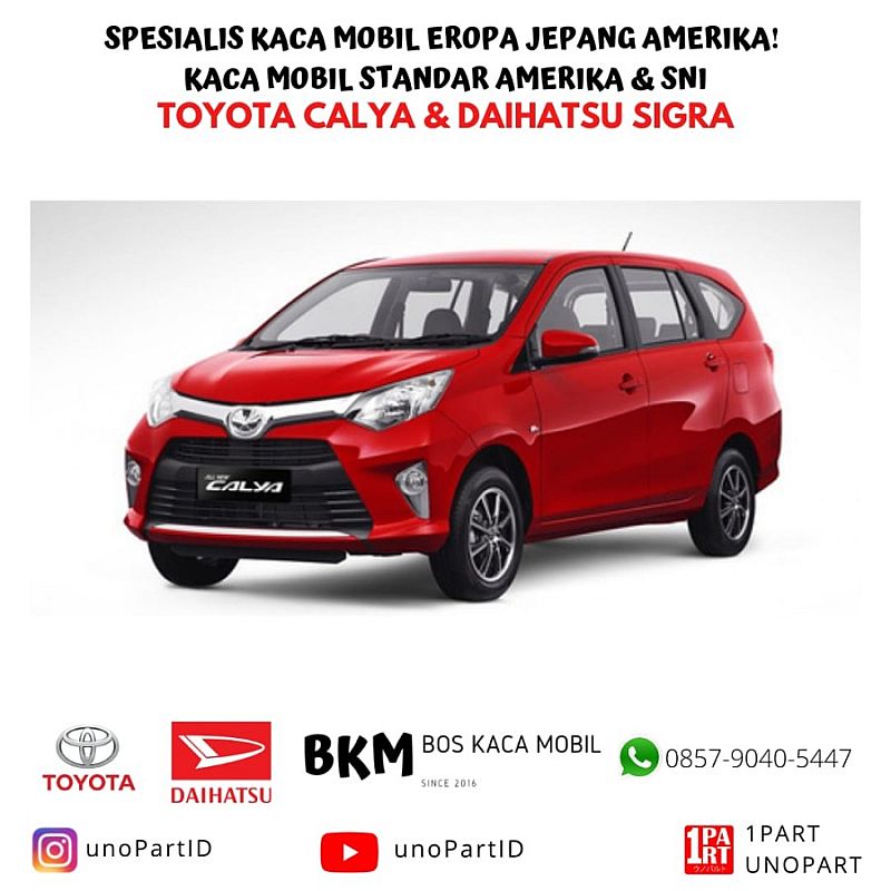 Kaca Belakang Mobil Toyota Calya Daihatsu Sigra Asahimas AGC - foto 3