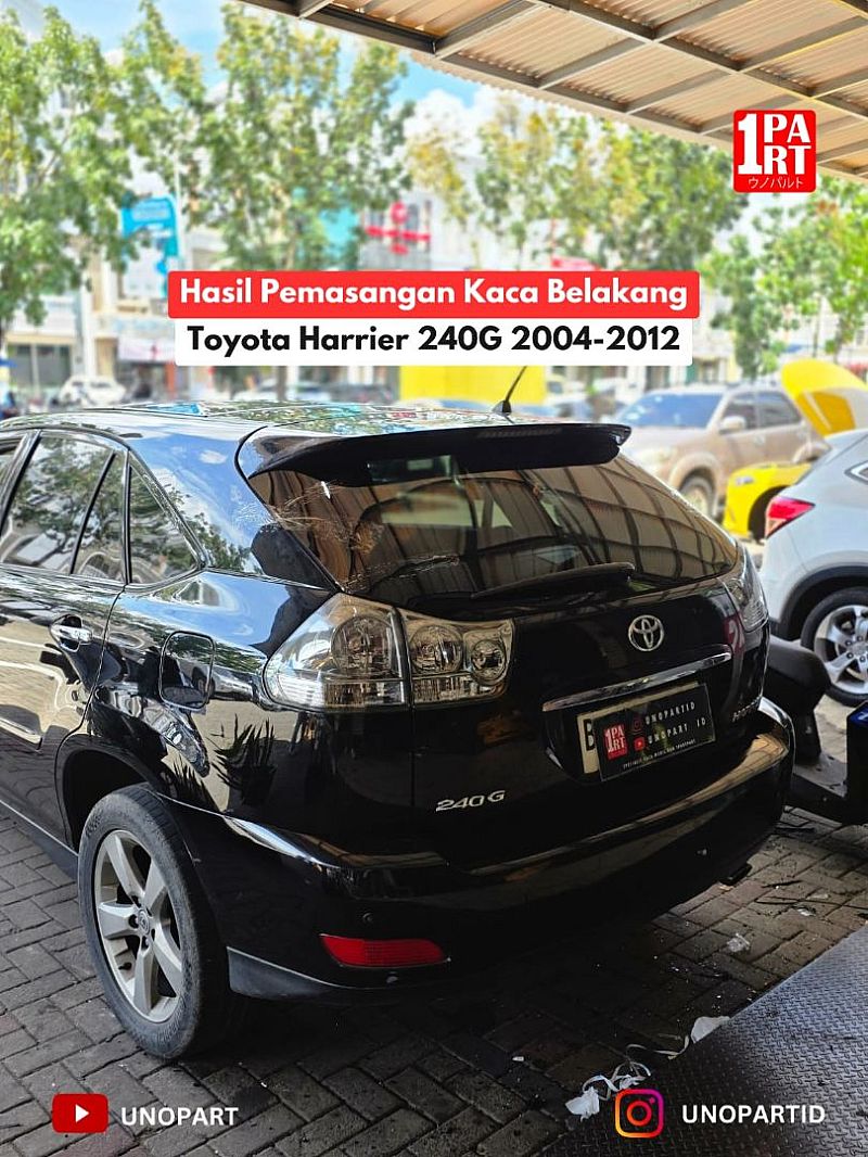 Kaca Belakang Mobil Toyota Harrier & Lexus RX 2004-2011 XU30 Spoiler Atas Terima Pemasangan by unoPart ID - foto 2