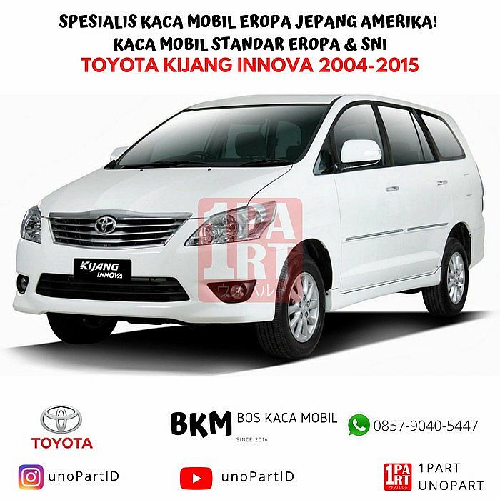 Kaca Belakang Mobil Toyota Kijang Innova 2004-2015 Heater SNI & DOT - foto 5