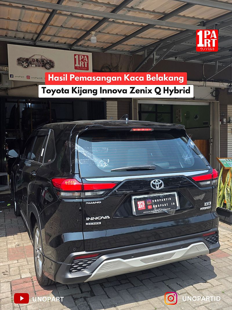 Kaca Belakang Mobil Toyota Kijang Innova Zenix 2022-ON + Anti Kabut Terima Pemasangan by unoPart ID | Spesialis Kaca Mobil Jujur - foto 2