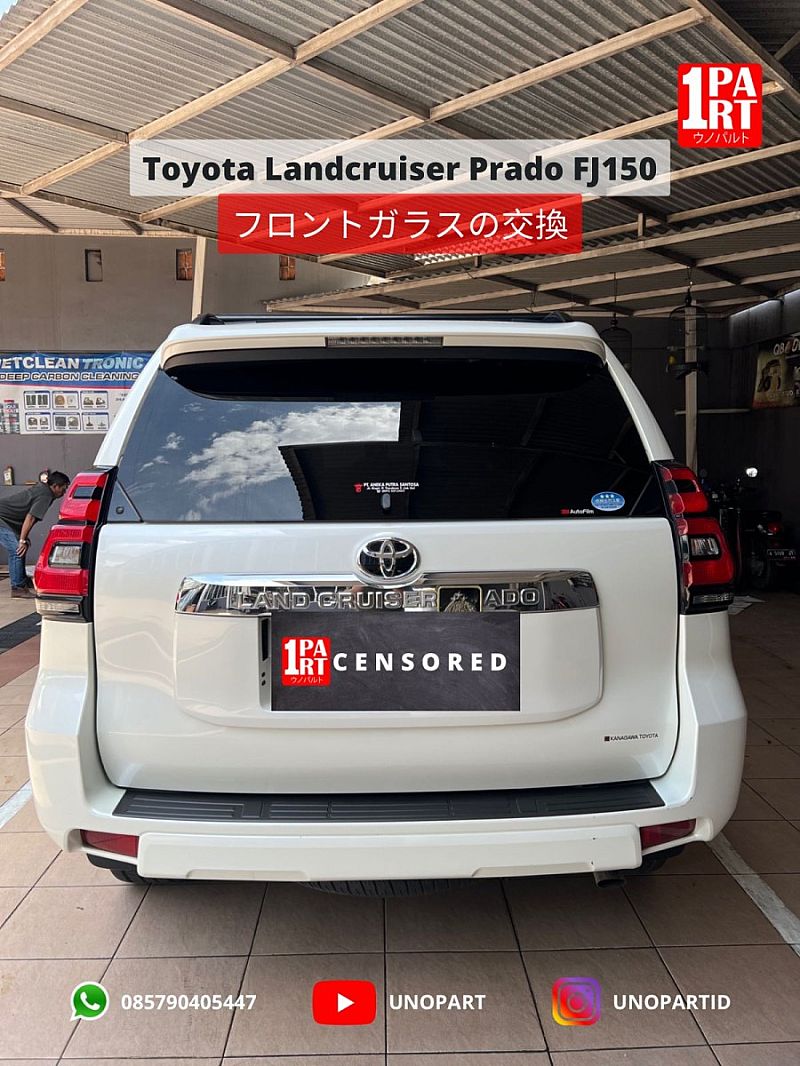 Kaca Belakang Mobil Toyota Land Cruiser Prado FJ150W 09- SNI DOT - foto 5